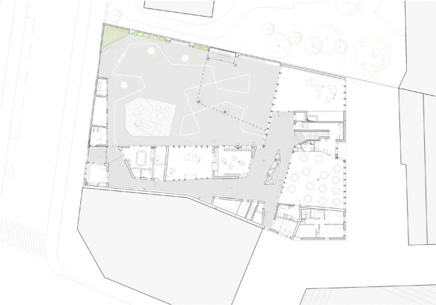 Plan du rez-de-chaussée [LA Architectures]