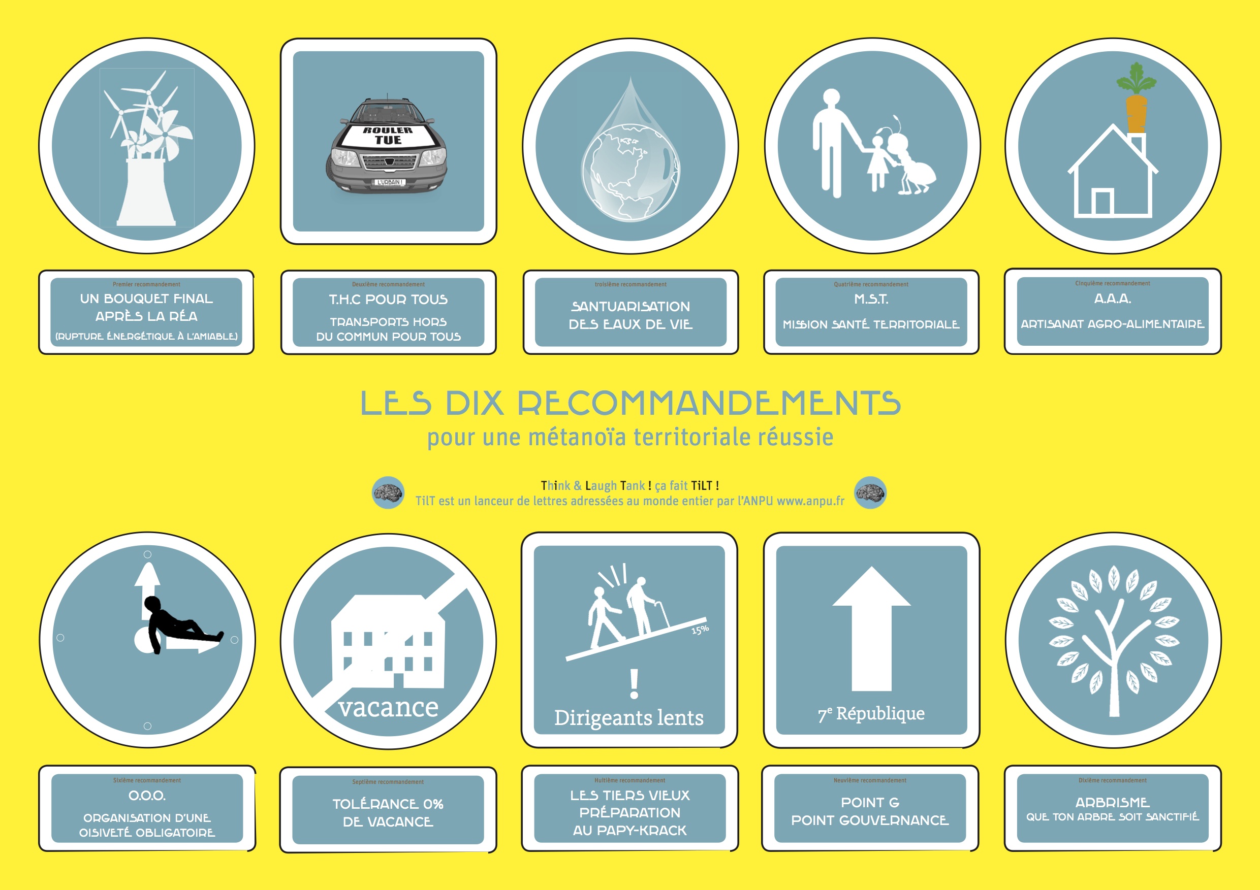 Les 10 recommandements pour une métanoïa territoriale