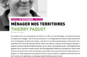 Ménager nos territoires | Thierry Paquot | Métamorphoser l&#039;acte de construire