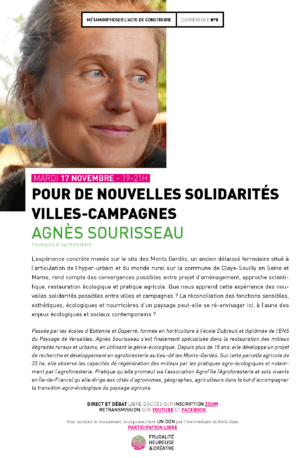 Pour de nouvelles solidarités villes-campagnes | Agnès Sourisseau | Métamorphoser l’acte de construire