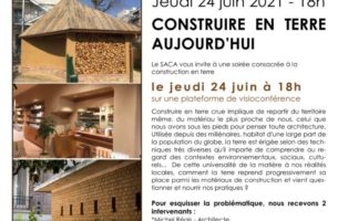 Construire en terre aujourd’hui | Frédérique Jonnard, Michel Régis | SACA