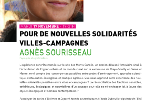 Pour de nouvelles solidarités villes-campagnes | Agnès Sourisseau | Métamorphoser l&#039;acte de construire