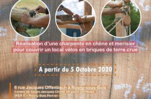 Charpente traditionnelle & maçonnerie adobe | Chantier participatif