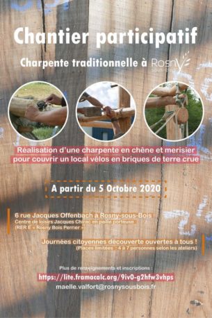 Charpente traditionnelle & maçonnerie adobe | chantier participatif