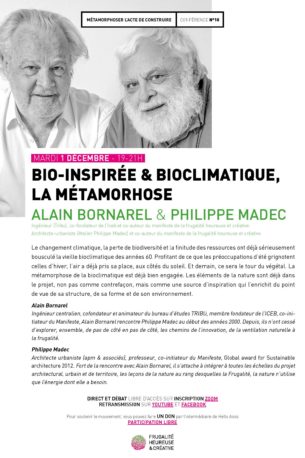 Bio-inspirée & bioclimatique, la métamorphose | Alain Bornarel & Philippe Madec | Métamorphoser l’acte de construire
