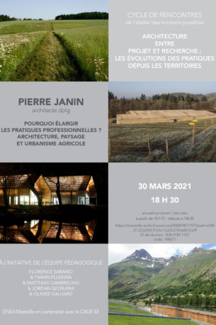 Architecture, paysage & urbanisme agricole | Pierre Janin | Atelier des Horizons possibles