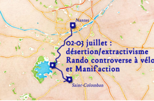 Désertion/extractivisme | Rando controverse à vélo & Manif&#039;action