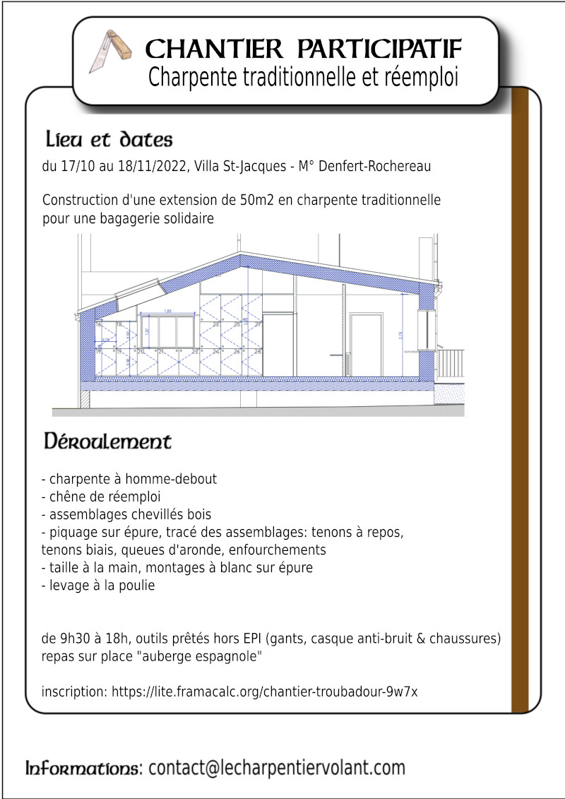 Charpente Traditionnelle Et R Emploi Le Charpentier Volant Rendez