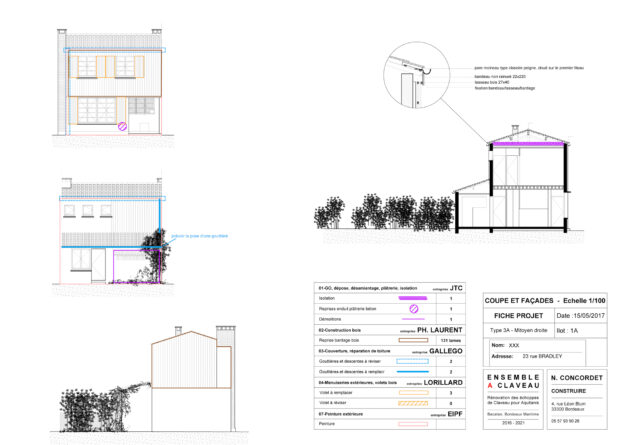 Concordet - Cité Claveau — Plans et instructions d’exécution // Atelier d’architecture Nicole Concordet / Topophile