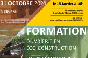 Devenez Maçon Terre Crue & Ouvrier en écoconstruction en Île-de-France