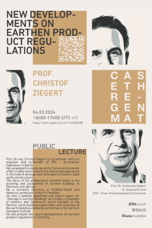 New Developments on Earthen Product Regulations | Christoph Ziegert | earth.bio-​based.reused Public Lectures