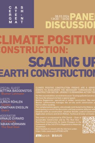Scaling Up Earth Construction | Bettina Baggenstos | earth.bio-​based.reused Public Lectures