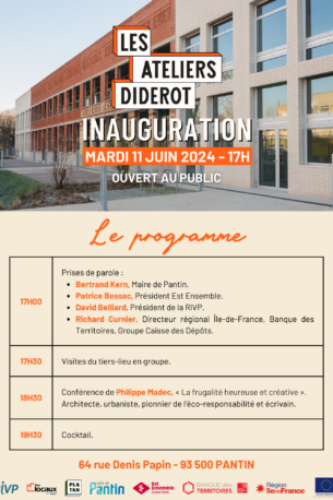 Inauguration du Tiers-lieu les Ateliers Diderot