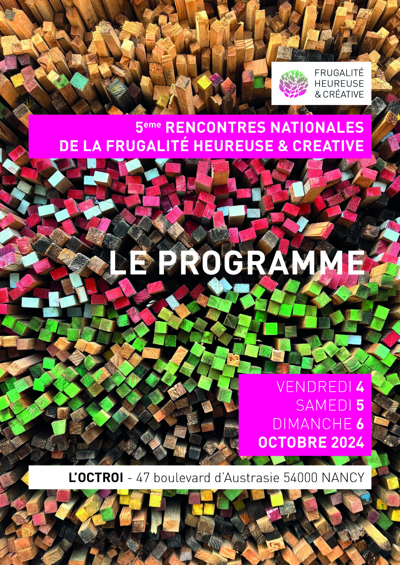 Affiche 5e rencontres de la Frugalité