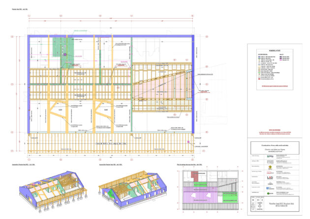 Plancher haut structure bois // Barthes Bois / Topophile