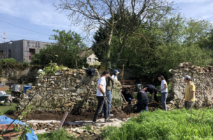 Rénovation d&#039;un mur à pêches