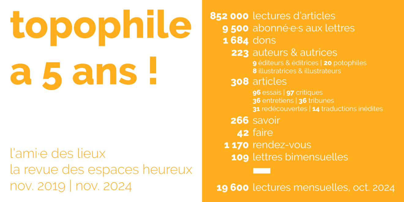 Topophile - infographie 5 ans
