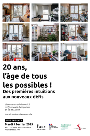 20 ans, l’âge de tous les possibles ! | L’observatoire de la qualité architecturale du logement en Île-de-France