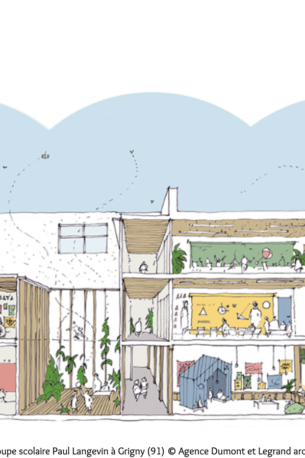 Rénovation et extension d’une école en paille à Grigny | Dumont Legrand Architectes