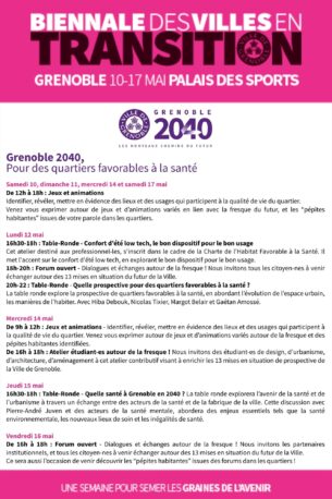 Grenoble 2040, pour des quartiers favorables à la santé | Biennale des villes en transition