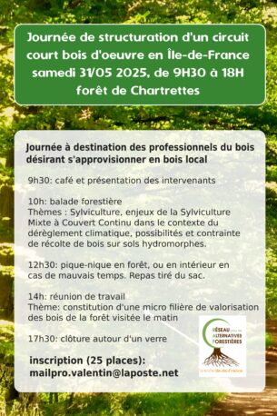 Structurer un circuit court bois d’œuvre en Île de France