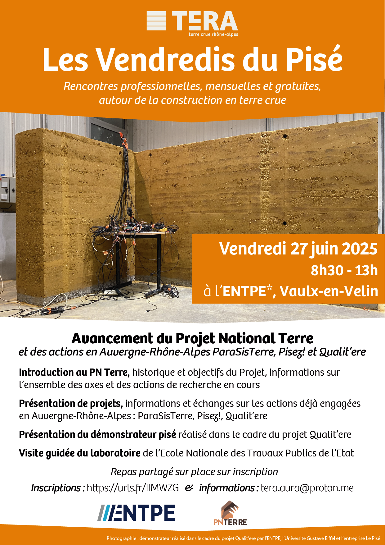 [Annulé] Avancement du Projet National Terre | Vendredi du Pisé