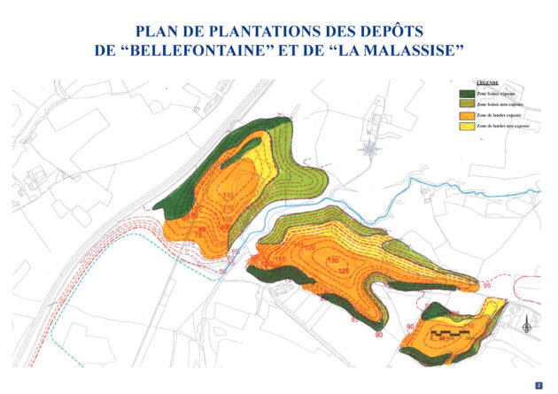 PNRCMO - Plan de paysage bassin carrier — Plan de plantation d'un dépôt de stériles // PNRCMO / Topophile