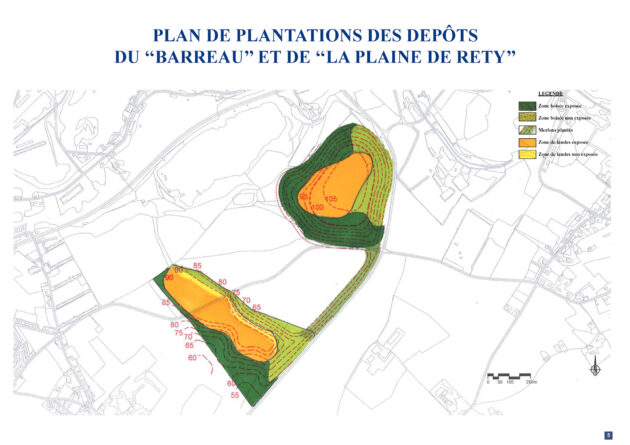 PNRCMO - Plan de paysage bassin carrier — Plan de plantation d'un dépôt de stériles // PNRCMO / Topophile