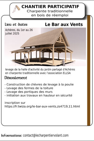 Levage de charpente traditionnelle | Charpentier volant