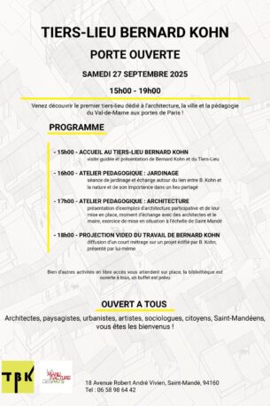 Inauguration du Tiers-lieu Bernard Kohn