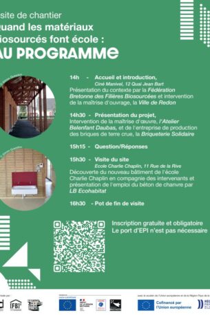 Quand les biosourcés font école | école Charlie Chaplin | Belenfant Daubas