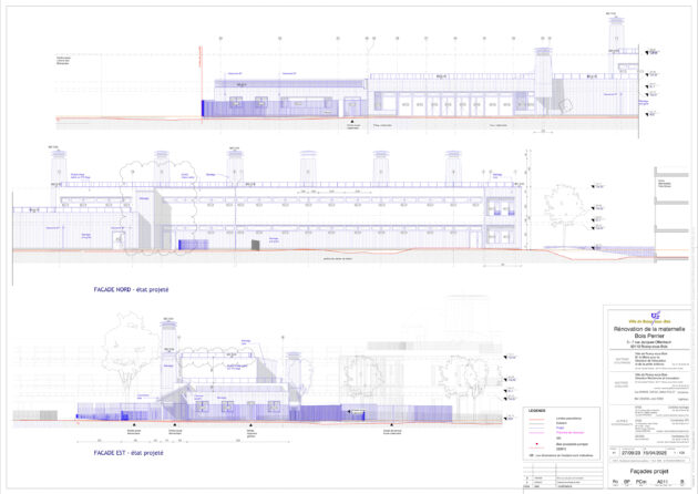 Elévation nord // DRI-Ville de Rosny-sous-Bois / Topophile