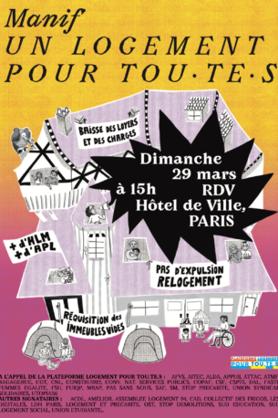 Manifestation Un logement pour Tou te s