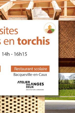 Ateliers municipaux et restaurant scolaire en torchis | Atelier Cosme, Atelier des Deux Anges
