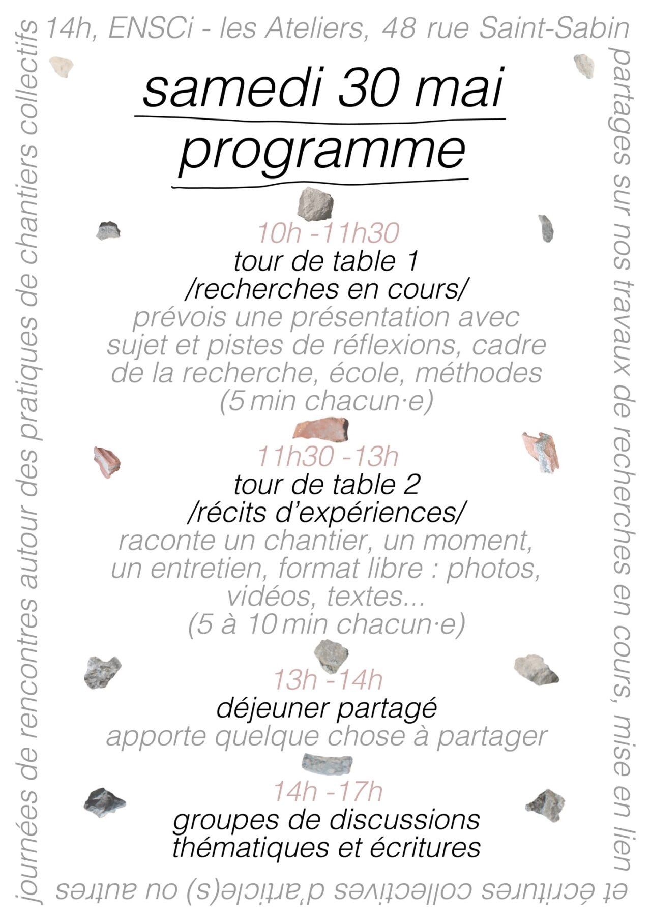 Rencontres étudiantes autour des pratiques de chantiers collectifs