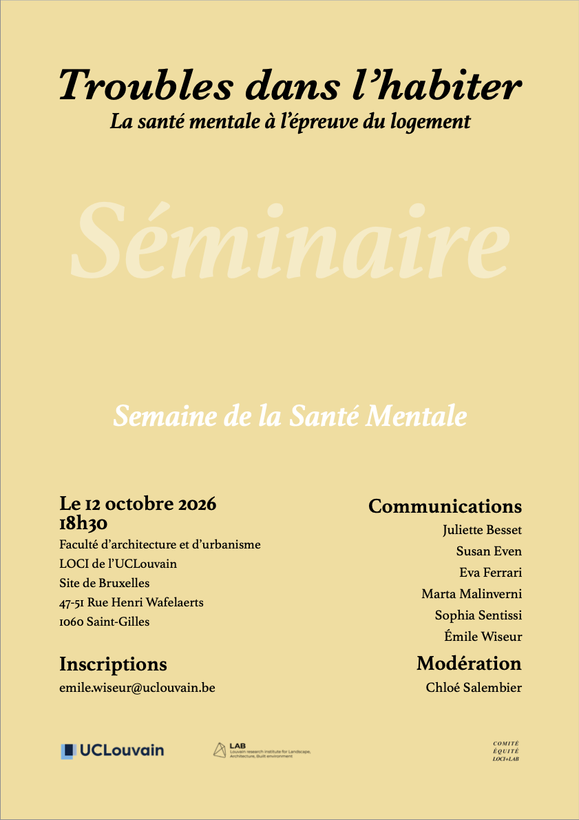 Troubles dans l’habiter | La santé mentale à l’épreuve du logement